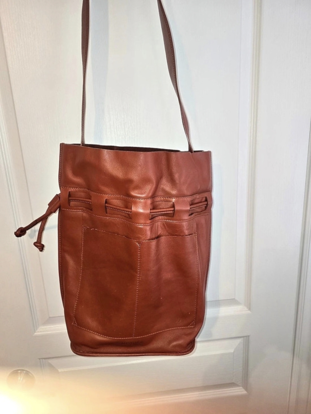 Derek Lam 10 Crosby Leather Shoulder Bag in Brown